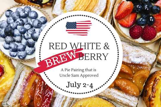 red white and brewberry pie pairing